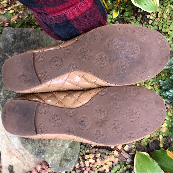Tory Burch Quinn Quilted Patent Ballet Flats - Picture 7 of 8